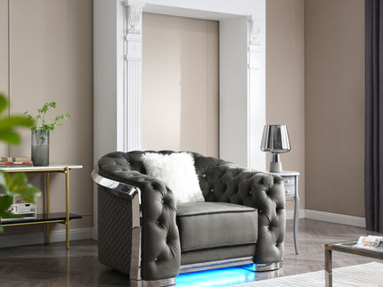 Sophisticated Accent Chair - Gray