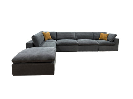 Custom Configuration Modular Sectional & Toss Pillows