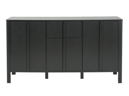 Colored Fluted Sideboard With 3 Doors And 1 Drawer