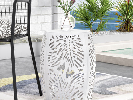 Modern Design Metal End Table, Large