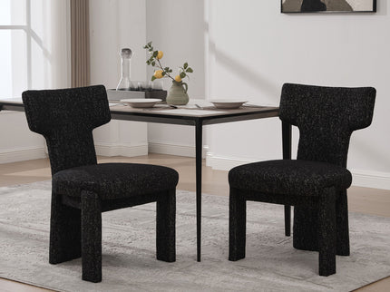 Armless Curved Back Accent Chairs