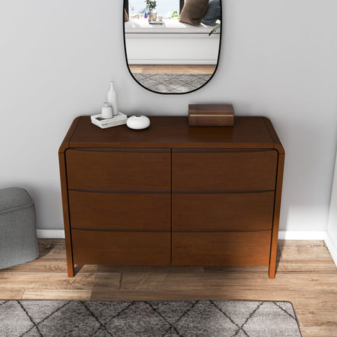 Lionel - 6 Drawer Dresser - Brown