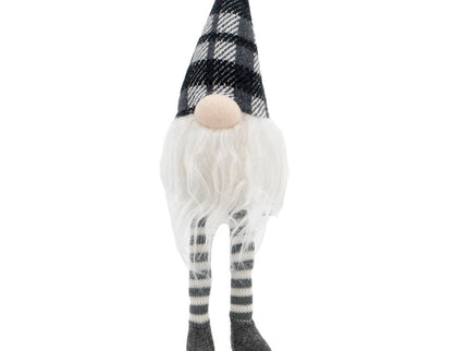 3 Pieces Sitting Gnome, Christmas Table Home Ornaments For Holiday Party Gifts - White / Gray