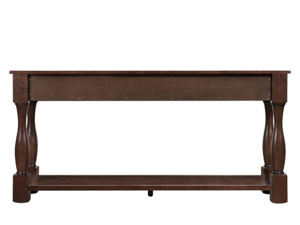 Console Table With 3 Drawers And 1 Bottom Shelf For Entryway - Espresso