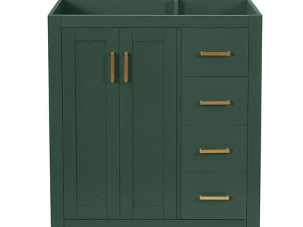 Retro Style Bathroom Vanity With 3 Drawers & Soft-Closing Doors