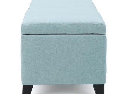 Contemporary Storage Ottoman Bench With Upholstery
