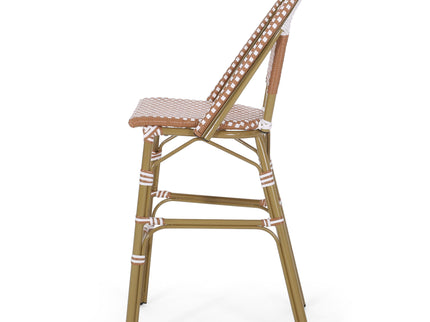 Outdoor Pe Rattan French Barstool Set