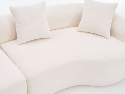 4 Seater Sofa With Fabric, 30D, 60 Hardness Full Sponge, 4 Pillow For Living Room, Home Furniture Sleeper Sectional Sofa For Apartment