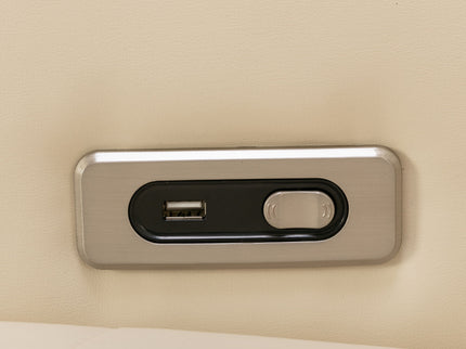 270 Degree Swivel Power Recliner With Tray Table, Phone Holder, Cup Holder, USB Port