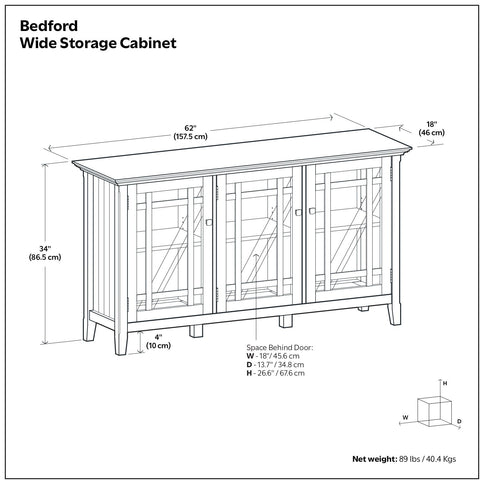 Bedford - Storage Cabinet With Adjustable Shelves - Brown