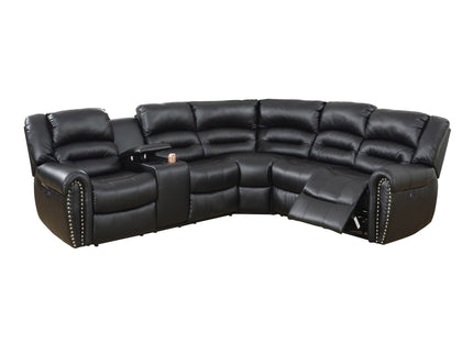 Reclining Sectional Sofa With Console