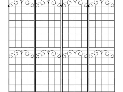 Metal Garden Trellis For Climbing Plants Outdoor Rustproof Plant Support Rose Trellis Netting Trellis