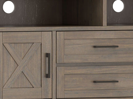Ela - TV Media Stand - Smoky Brown