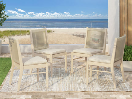 Cordoba - Dining Chair (Set of 2) Comfortable Armless Chairs - Beige