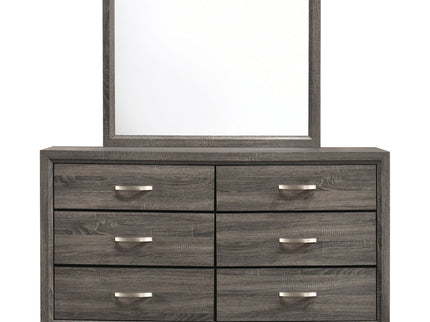 Cabrillo - 6 Drawer Dresser With Mirror - Gray
