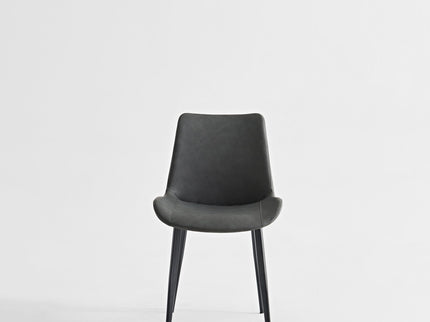 Dining Table Set, Chairs (Set of 2) - Gray