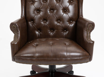 Executive Office Chair, High Back Reclining Comfortable Desk Chair With Smooth Glide Caster Wheels