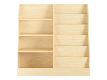 Bookshelf And Toy Storage Organizer, 4 Tier Bookcase With Display Stand For Playroom
