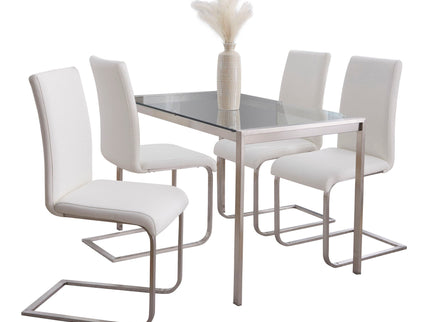 Fuji Foster - Contemporary Dining Set l, Glass 5 Piece