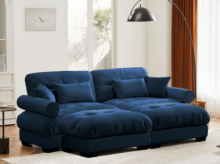 Super Comfort Oversized Modular Sectional Sofa With Movable Ottoman