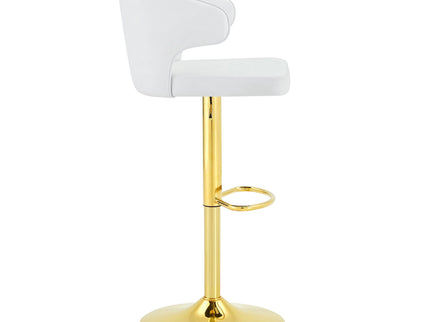 Adjustable Swivel Bar Chair With High Back Support