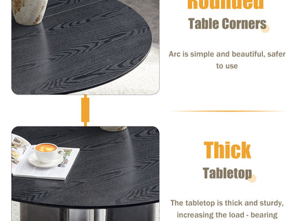 Round Dining Table With Cross Base, Modern Home Furniture