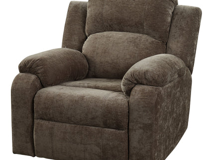 Upholstered Manual Recliner Chair With 3 Adjustable Backrest Positions