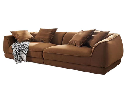 Nordic Modern Sofa With Removable Pillowcase, High Density Sponge Filling, 4 Throw Pillows
