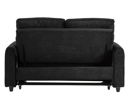 Pull Out Sofa Bed With Adjustable 3 Position Backrest, USB Charging Ports, Side Pockets