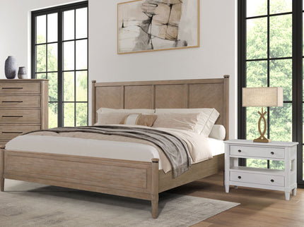 Open Nightstand With 2 Drawers