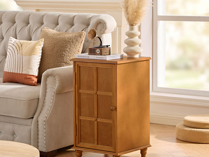 Floor Cabinet With Adjustable Shelf, Storage For Entryway