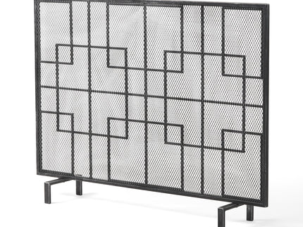 Dorothy - Modern Single Panel Iron Fire Screen