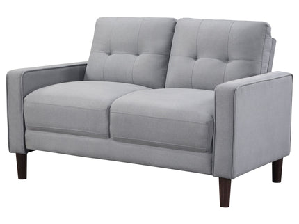 Harvey - Tufted Loveseat With Track Arm Design