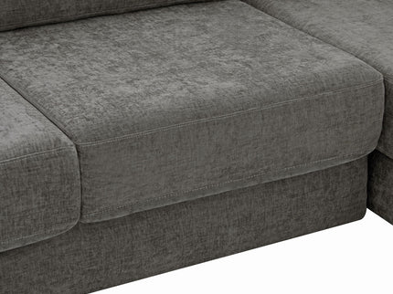 L-Shaped Modular Sofa With Double Layer Cushion