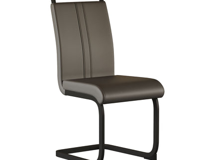 Modern Dining Chairs With High Back Upholstered Design Metal Legs