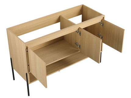 Modern Bathroom Vanity Combo With Single Resin Sink And Storage Cabinet