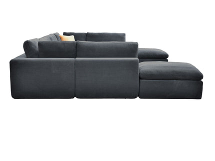 Custom Configuration Modular Sectional With Toss Pillows