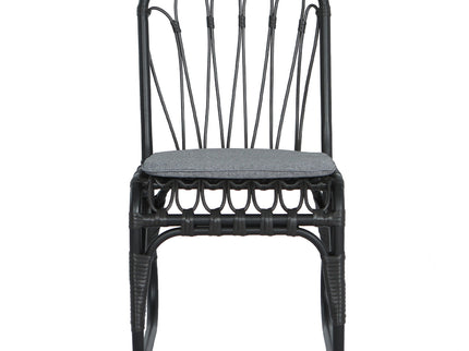 Outdoor Wicker Dining Chairs With Washable Cushion (Set of 2)