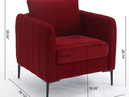 Accent Chair With Pillow For Living Room