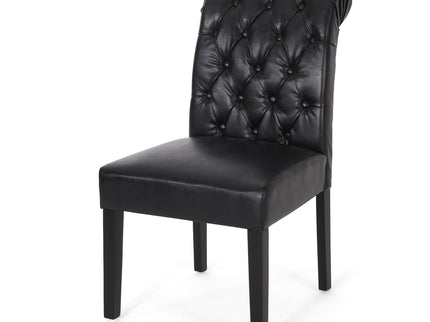 Broxton - Tuft Dining Rolltop Chairs With Button Tufted Backrest (Set of 2)