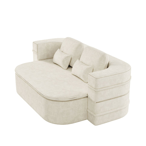 2 In 1 Foldable Sofa Bed With Multi Functional Blanket, Floor Lounge Sofa