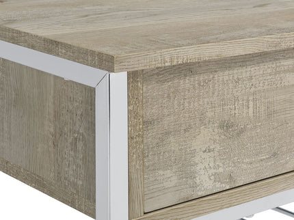 Ethel - 2 Drawer Home Bar Storage With Wine Rack - Oak