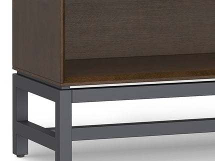Banting - Low Wide Bookcase - Walnut Brown