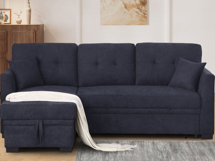 Sectional Sofa Bed - Dark Blue
