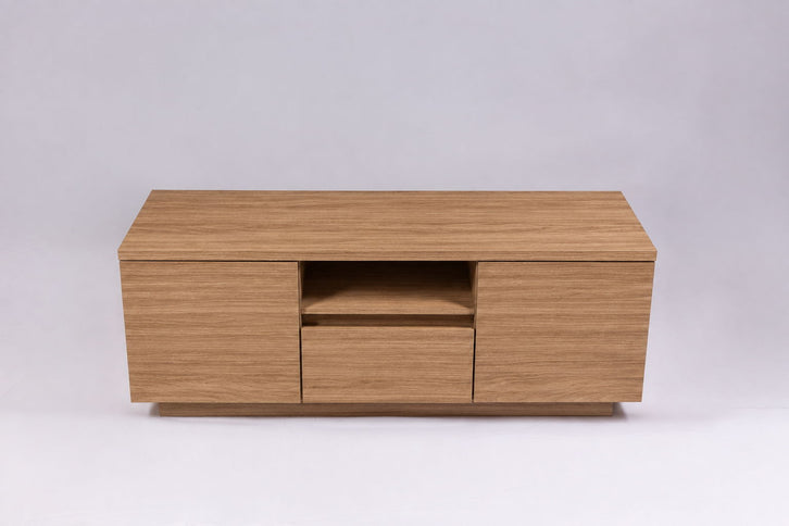 TV Stand For TVs Up To 50" With 1 Drawer And 2 Doors - Oak