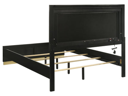 Sophia - Panel Bed With LED Headboard