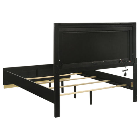 Sophia - Panel Bed With LED Headboard