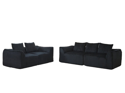 Minimalist Set With Curved Lines & Gently Sloped Backrest