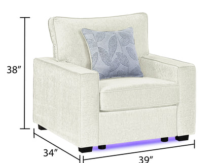 Rita - Accent Chair With LED Underlighting