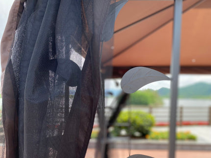 Patio Gazebo Tent With Ventilated Double Roof And Mosquito Net For Backyard Or Garden